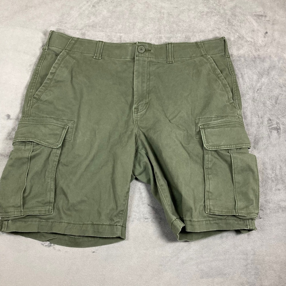 Sonoma Goods For Life Mens Flexwear Cargo Shorts Olive Green Size 38 Stretch